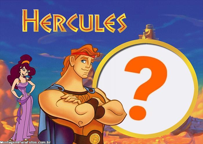 Moldura Desenho Hércules Colar Foto Grátis