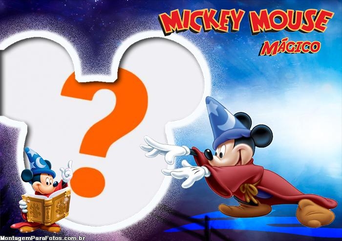 Moldura Mickey Mágico Criar Montagem de Foto