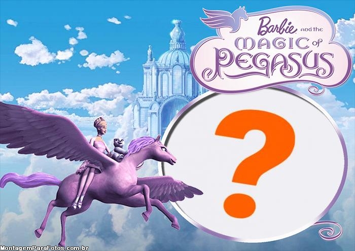 Moldura Barbie Magic Pegasus Montagem de Foto