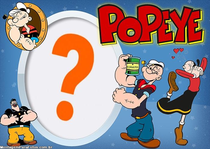 Popeye com Foto Grátis Moldura