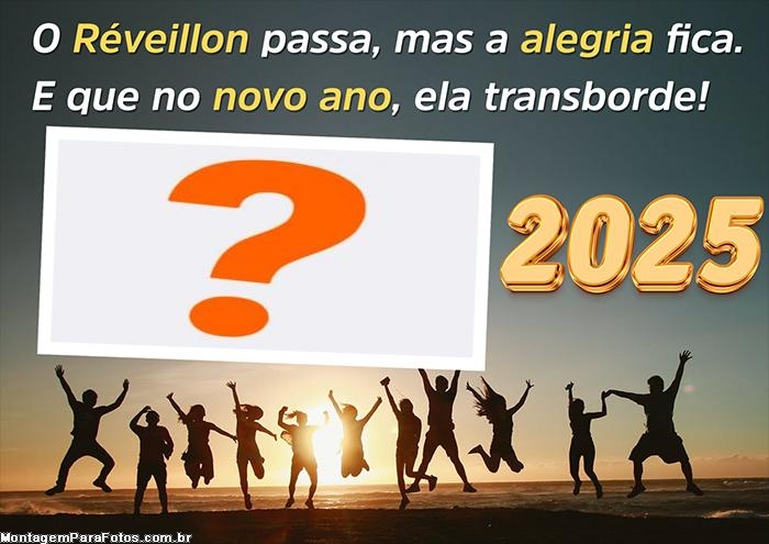 Réveillon 2025 Montagem de Foto Moldura