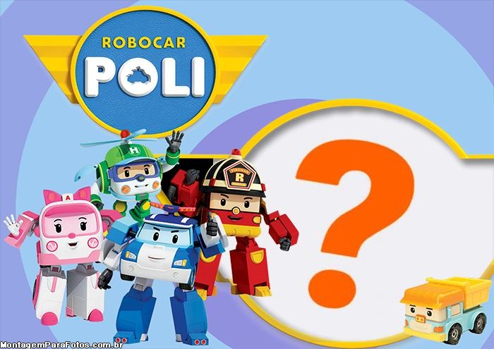 Moldura Robocar Poli Emoldurar Foto Online