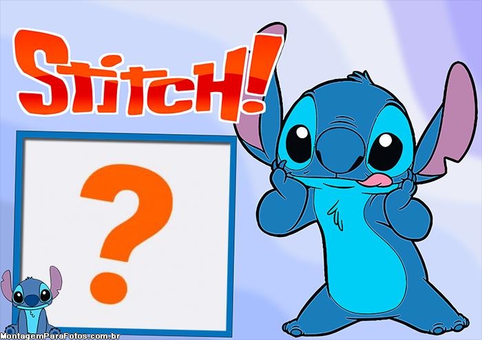 Stitch Colagem de Foto Infantil