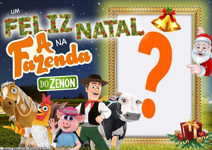 Colar Online Feliz Natal A Fazenda do Zenon