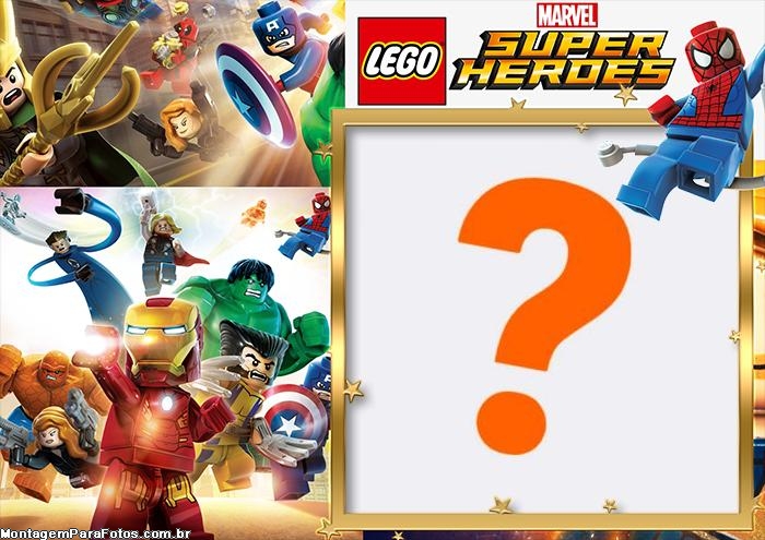 Moldura Lego Marvel Super Heróis Editar Fotos Online