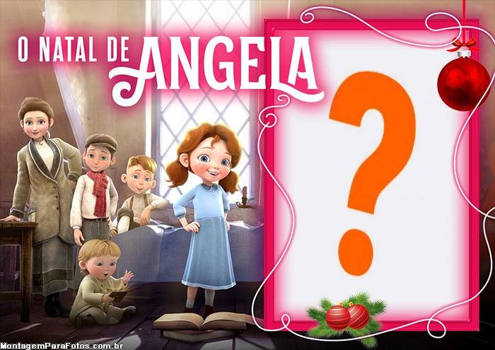 O Natal de Angela Colagem Online Moldura