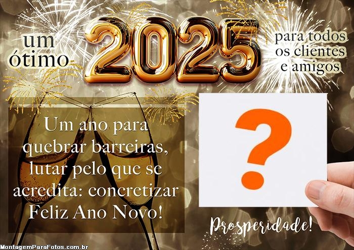 Feliz Ano Novo para Clientes e Amigos 2025