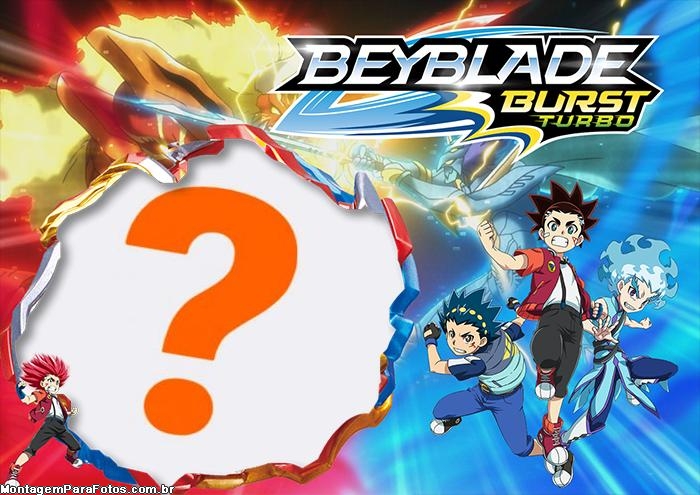 Moldura Beyblade Burst Turbo Foto Montagem