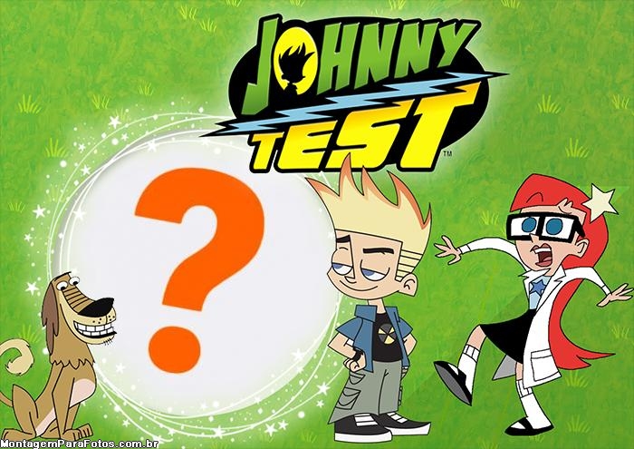 Moldura Johnny Test Colagem de Fotos Infantis