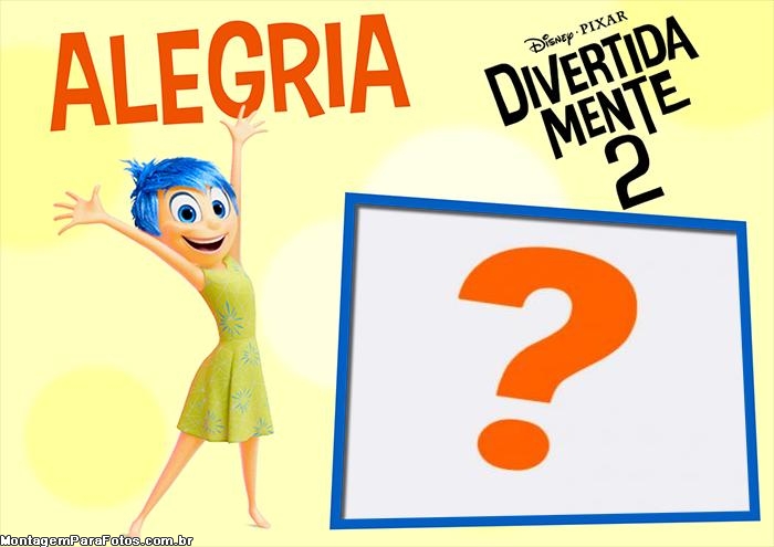 Alegria Divertidamente 2 Moldura Online