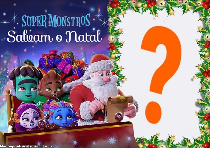 Super Monstros Salvam o Natal Colar Foto Online