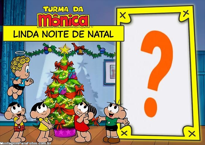 Turma da Mônica de Natal Foto Montagem