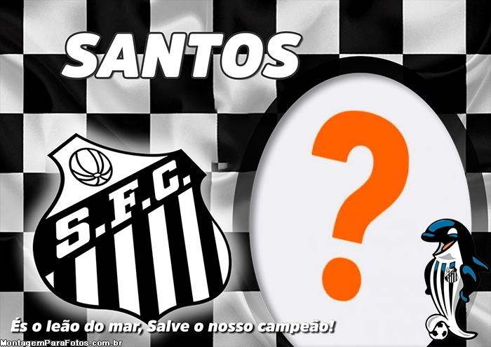 Santos Time de Futebol Foto Montagem