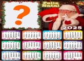 Calendário 2025 Papai Noel Verdadeiro Feliz Natal Montagem Grátis Online