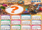 Calendário 2025 Clash Royale Moldura Online