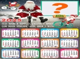 Calendário 2025 Feliz Natal Papai Noel Bicicleta Montagem Online