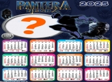 Calendário 2025 Pantera Negra Animal Montagem Online