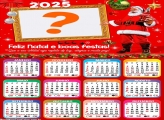 Calendário 2025 Papai Noel Coca Cola Montagem Online