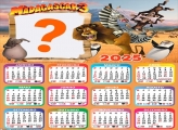 Calendário 2025 Madagascar Moldura Online