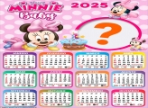 Calendário 2025 Minnie Baby Montagem Grátis Online