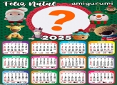 Calendário 2025 Papai Noel Amigurumi Montagem Online