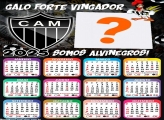 Calendário 2025 Atlético Mineiro Time de Futebol Fazer Montagem