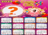 Foto Calendário 2025 Candy Crush Moldura