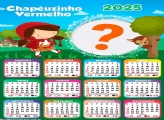 Calendário 2025 Chapéuzinho Vermelho Moldura Online