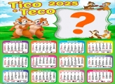 Calendário 2025 Tico e Teco Moldura Online