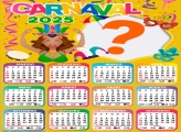 Calendário 2025 Carnaval Moldura Online
