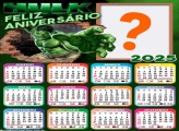 Calendário 2025 Feliz Aniversário Hulk Montagem Online