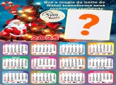 Calendário 2025 Magia da Noite de Natal Montagem de Foto