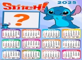 Montagem de Foto Calendário 2025 Stitch Desenho