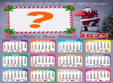 Calendário 2025 Papai Noel na Escada Montagem Online