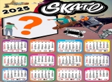 Calendário 2025 Skate Foto Montagem Online