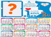 Foto Calendário 2025 Campanha Abril Azul Moldura
