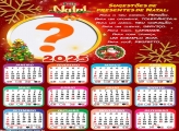Calendário 2025 Sugestões de Presentes de Natal Lista Foto Montagem Grátis