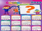 Calendário 2025 O Mundo Colorido do Charlie Montagem Grátis