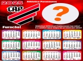 Calendário 2025 Athletico Paranaense Time de Futebol Fazer Montagem