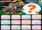 Calendário 2025 Jurassic Park Foto Montagem Online