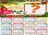 Calendário 2025 Desejamos um Feliz Natal Grátis Online