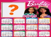 Calendário 2025 Barbie Morena Foto Montagem Online