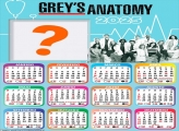 Calendário 2025 Greys Anatomy Colagem Online Grátis