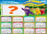 Calendário 2025 Teletubbies Moldura Online