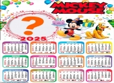 Calendário 2025 Mickey Mouse Montagem Grátis Online