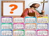 Calendário 2025 São Judas Tadeu Foto Montagem Online