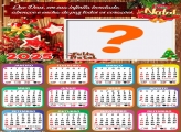 Calendário 2025 Feliz Natal de Paz em todos os Corações