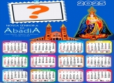 Calendário 2025 Nossa Senhora da Abadia Montagem de Foto