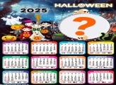 Calendário 2025 Halloween Moldura Online Grátis