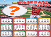 Calendário 2025 Baseball Foto Montagem Online